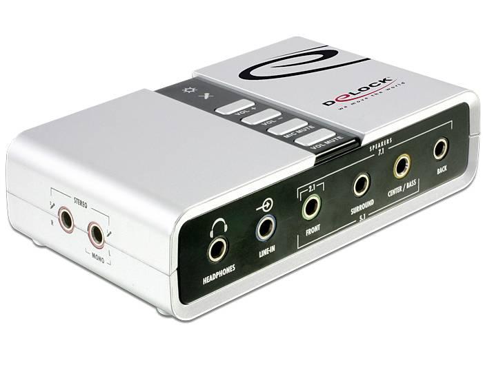 Delock USB Sound Box 7.1 7.1 Soundkarte, Extern