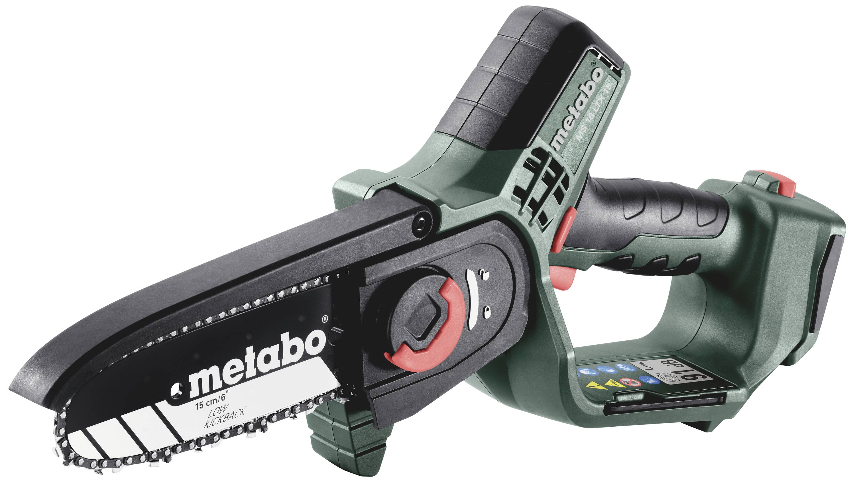 Metabo 600856850 Gehölzsäge ohne Akku, ohne Ladegerät Schwertlänge 150 mm