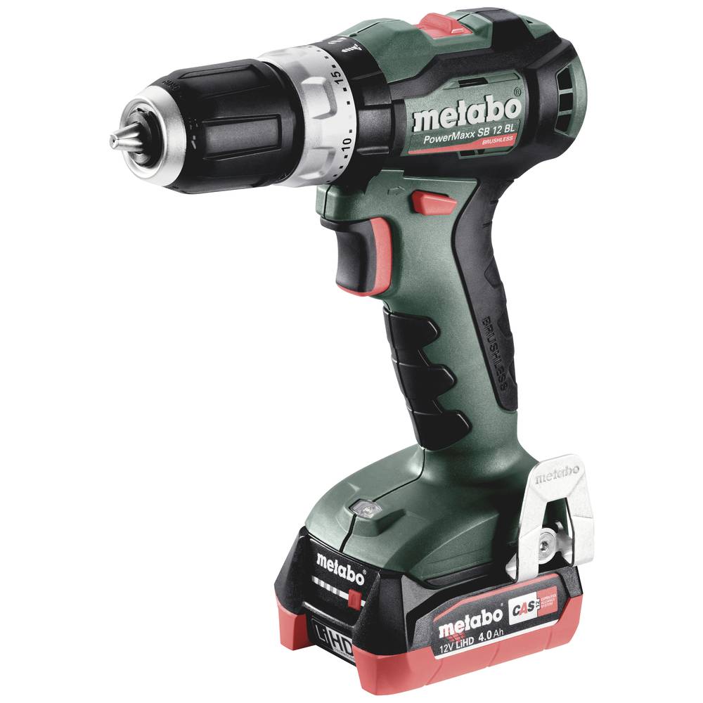 Metabo 601046800 Accu-klopboor-schroefmachine Brushless, Incl. 2 accus, Incl. lader
