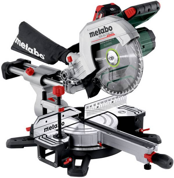 Metabo 614254810 Akku-Kappsäge inkl. 2. Akku, inkl. Ladegerät 254 mm 30 mm