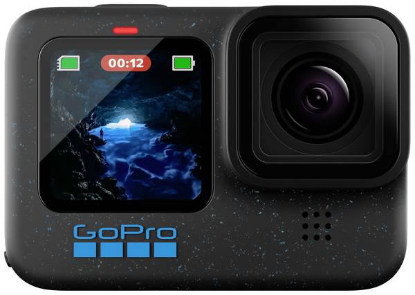 GoPro HERO12 Black Action Cam 5.3K, 4K, 2.7K, Full-HD, Bluetooth, Dual-Display, Zeitlupe/Zeitraffer, Wasserfest, WLAN