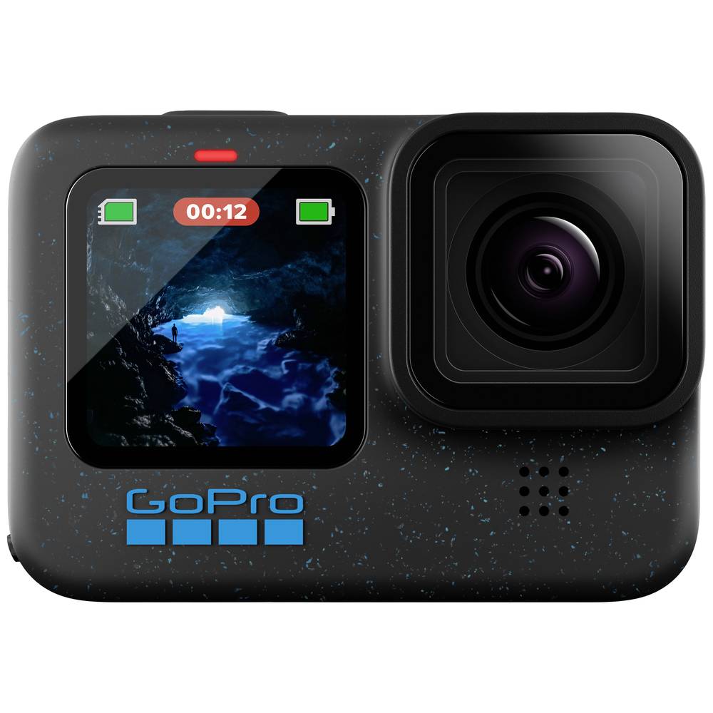 GoPro HERO12 Black Actioncam 5.3K, 4K, 2.7K, Full-HD, Bluetooth, Dual-display, Slow motion-Time laps