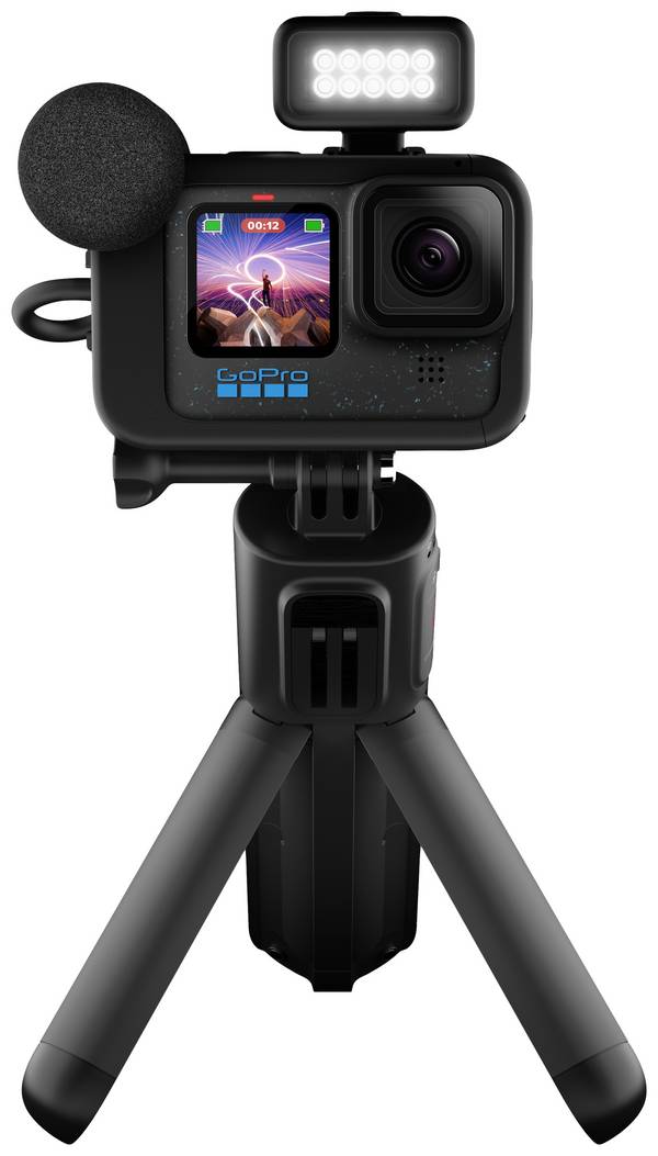 GoPro HERO12 Black Creator Edition Action Cam 5.3K, 4K, 2.7K, Full-HD, Bluetooth, Dual-Display, Zeitlupe/Zeitraffer, Wasserfest, WLAN