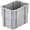 Alutec 75210 Einsatzkasten stapelbar (L x B x H) 131 x 101 x 90 mm Grau 1 St.