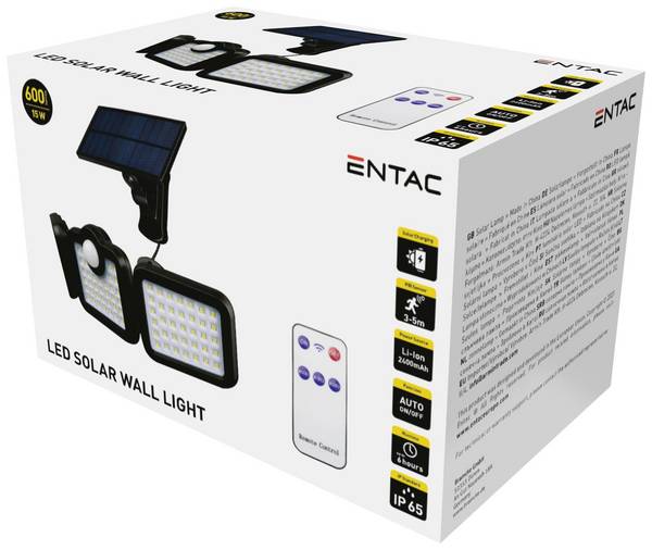 ENTAC ESL3H-SMD-RS LED-Wandleuchte mit Bewegungsmelder 15 W