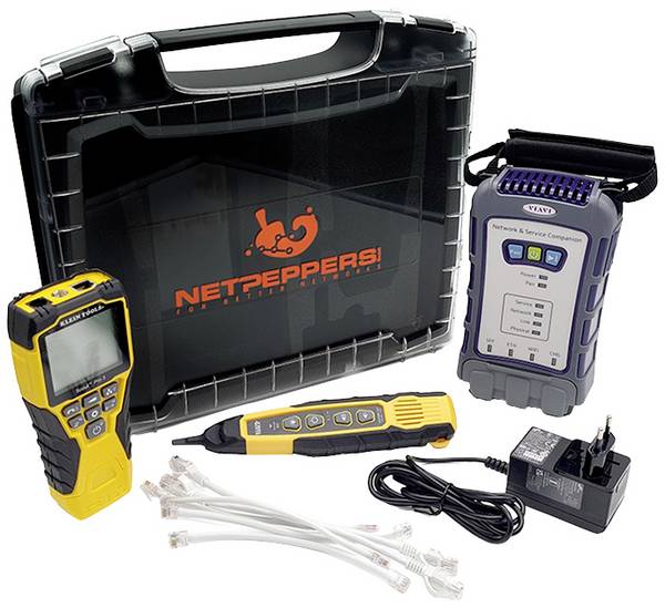 NetPeppers NP-LAN-KIT100 Netzwerktester Passend für (Netzwerk-Spezifikationen (CAT)): WiFi 6