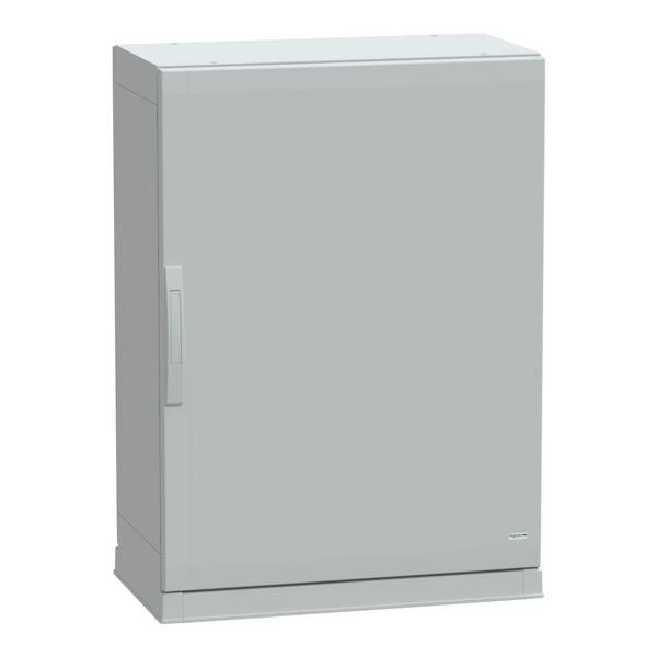 Polyestergehäuse, PLAZ m. Sockelrahmen, offener Boden, 1000x750x420 IP54   NSYPLAZ1074G Schneider Electric Inhalt: 1 St.