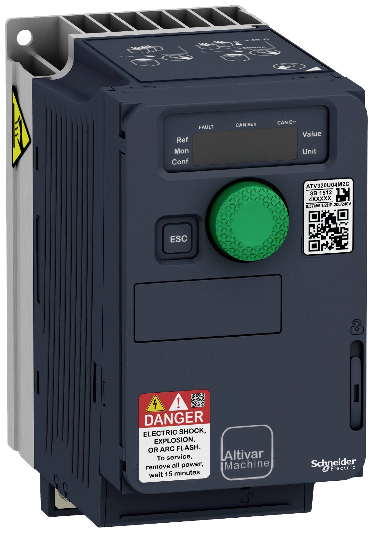 SCHNEIDER ELECTRIC Frequenzumrichter ATV320 0,37kW, 200-240V,1-p