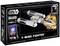 Lego-Set des 'Y-Wing Fighters' von Star Wars, Level 3 Schwierigkeitsgrad, mit 38 Teilen. Verpackung zeigt Raumschiff in Weltraumszene.