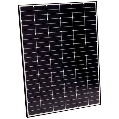 Ein Solarmodul mit dunkelblauen quadratischen Zellen in einer rechteckigen Anordnung, verwendet zur Stromerzeugung aus Sonnenenergie.