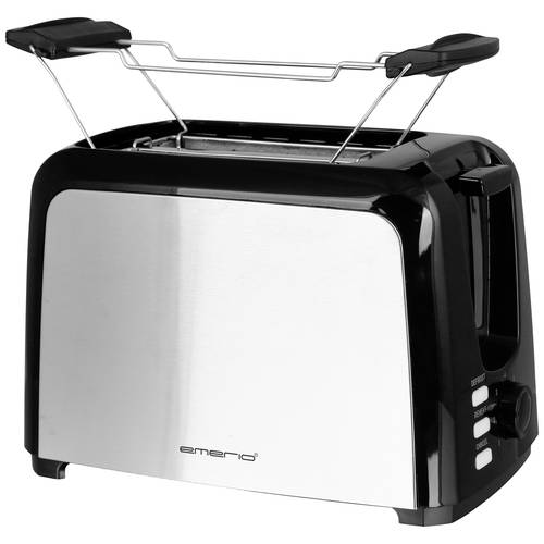 EMERIO TO-123924 Toaster mit Brötchenaufsatz Schwarz