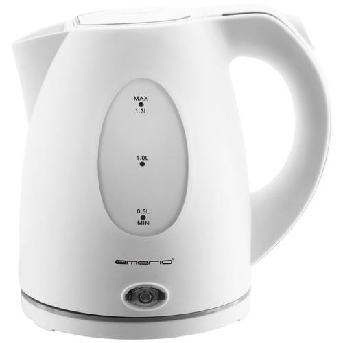 EMERIO WK-106468.13 Wasserkocher schnurlos Weiß Fassungsvermögen: 1.3 l