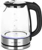 EMERIO WK-119988.7 Wasserkocher schnurlos Schwarz, Edelstahl Fassungsvermögen: 1.7 l