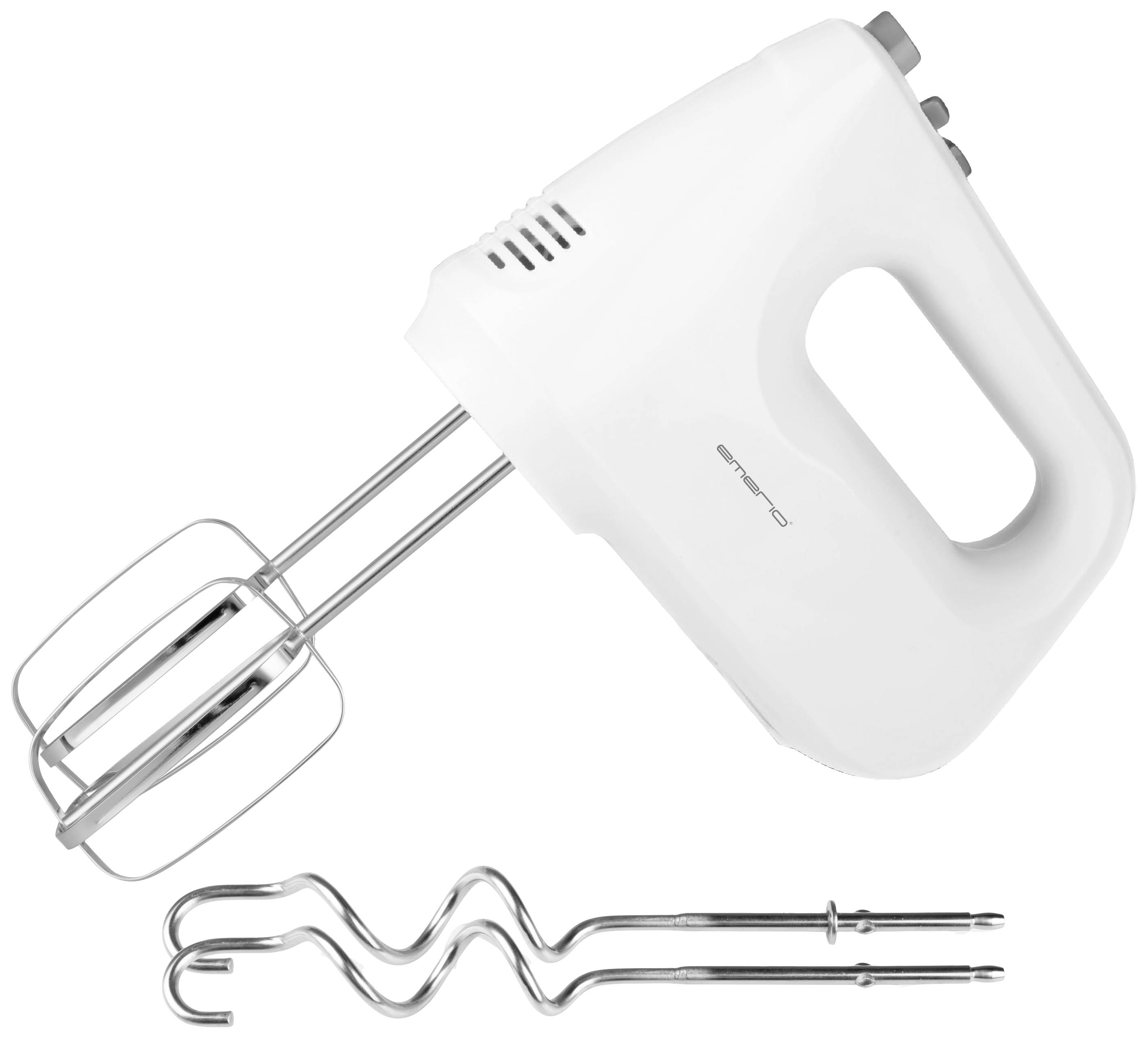 EMERIO Handmixer mit Knethaken, Slow Start Funktion, Turbo