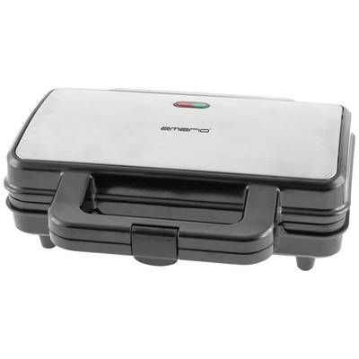 EMERIO ST-125833 Sandwichmaker Edelstahl, Schwarz
