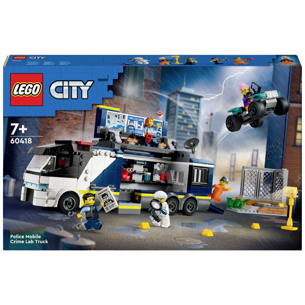 LEGO® CITY 60418 Politietruck met laboratorium