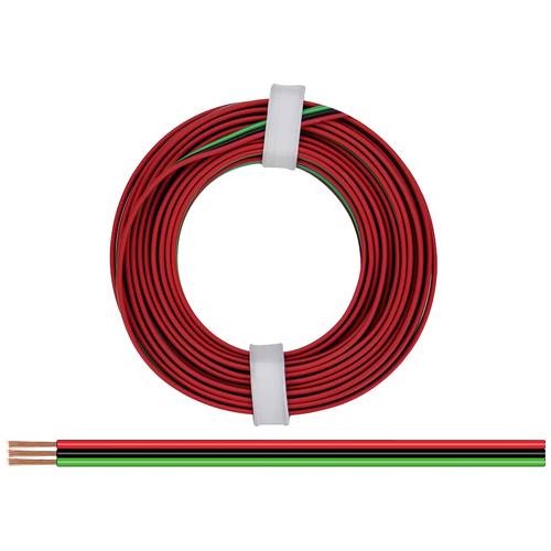 Thumbnail - Donau Elektronik 325-014 Litze 3 x 0.25 mm² Rot, Schwarz, Grün 5 m