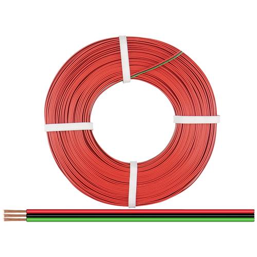 Thumbnail - Donau Elektronik 325-014-25 Litze 3 x 0.25 mm² Rot, Schwarz, Grün 25 m