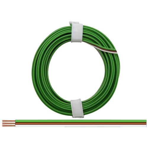 Thumbnail - Donau Elektronik 325-485 Litze 3 x 0.25 mm² Grün, Braun, Weiß 5 m