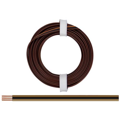 Thumbnail - Donau Elektronik 325-818 Litze 3 x 0.25 mm² Dunkelbraun, Schwarz, Hellbraun 5 m