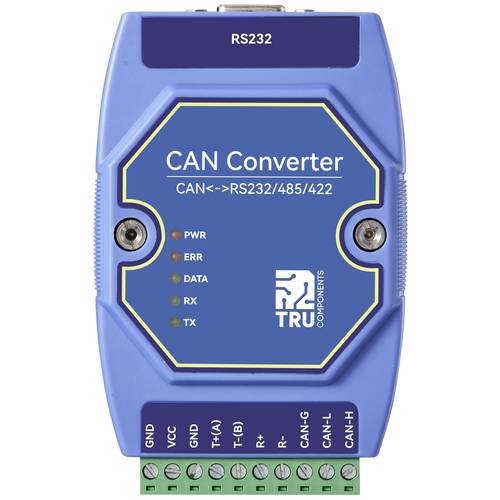 TRU COMPONENTS TC-ECAN-401 Multifunktionsmodul Modbus-RTU, CAN Bus, RS-485, RS-422, RS-232 12 V/DC, 24 V/DC 1 St.