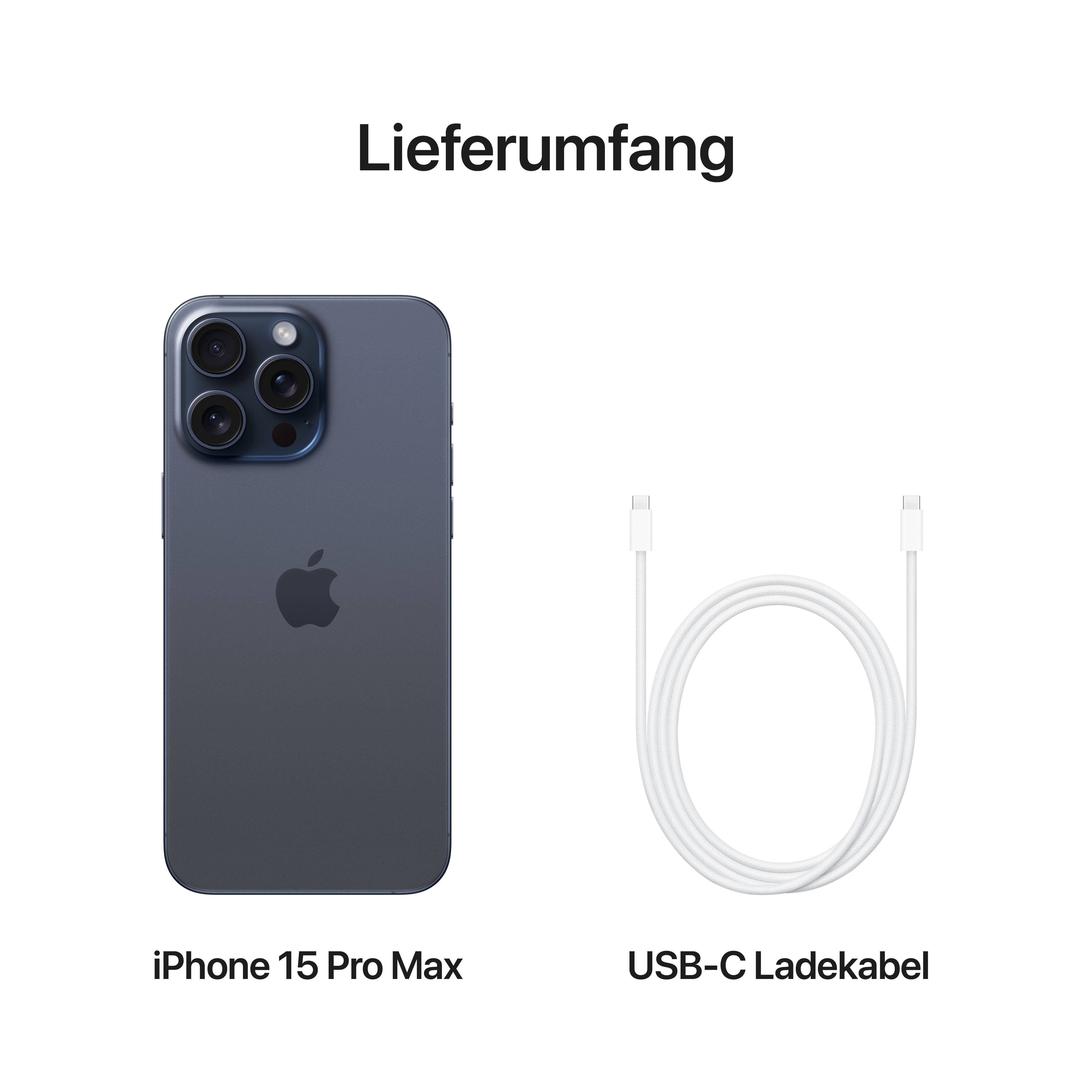Apple iPhone 15 Pro Max Titan Blau 512 GB 17 cm (6.7 Zoll) kaufen