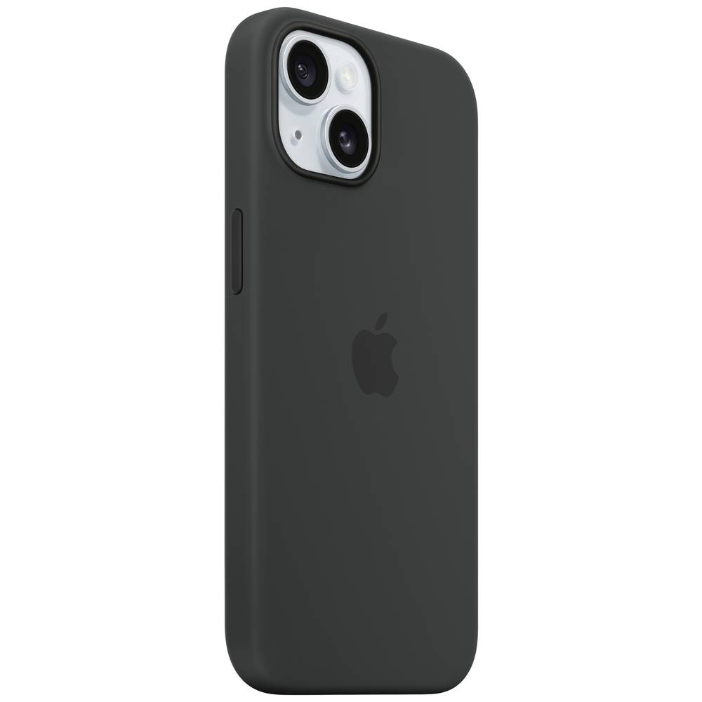 Apple Silicon Case MagSafe Backcover Apple iPhone 15 Zwart