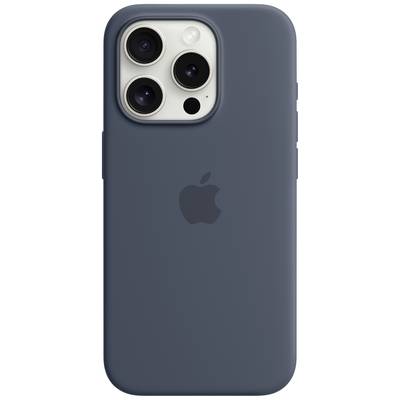 Apple Silicon Case MagSafe Backcover Apple iPhone 15 Pro Sturmblau