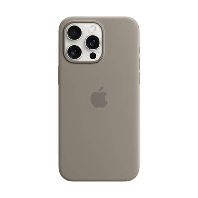 Apple Silicon Case MagSafe Backcover Apple iPhone 15 Pro Max Tonbraun