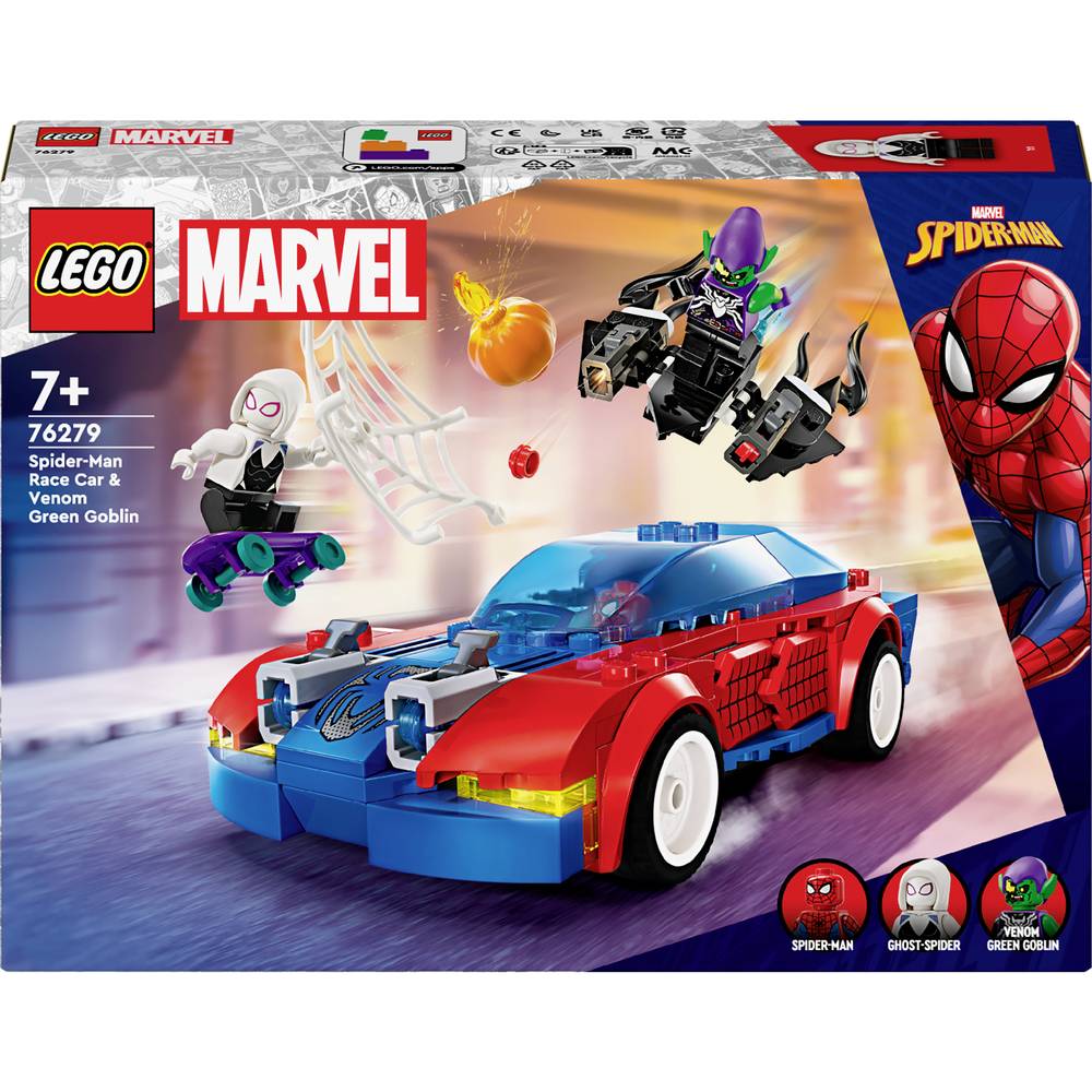 LEGO® MARVEL SUPER HEROES 76279 Spider-Mans raceauto & Venom Green Goblin