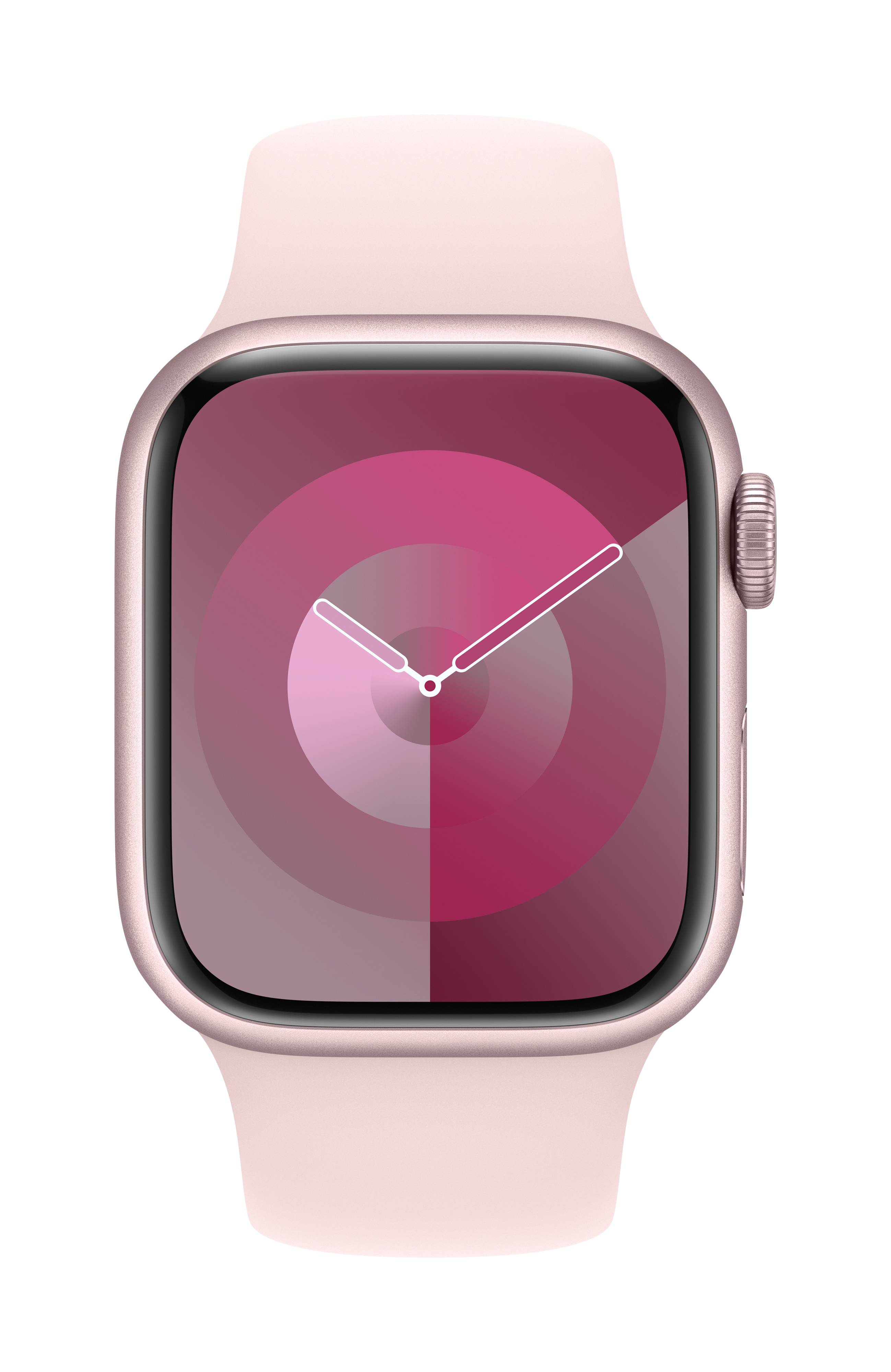 APPLE Watch Series 9 GPS 41mm Aluminium Rosè Sportarmband Hellrosa - M/L