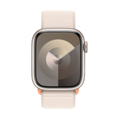 Apple Watch Series 9 GPS + Cellular 41 mm Aluminiumgehäuse Sport Loop Starlight 