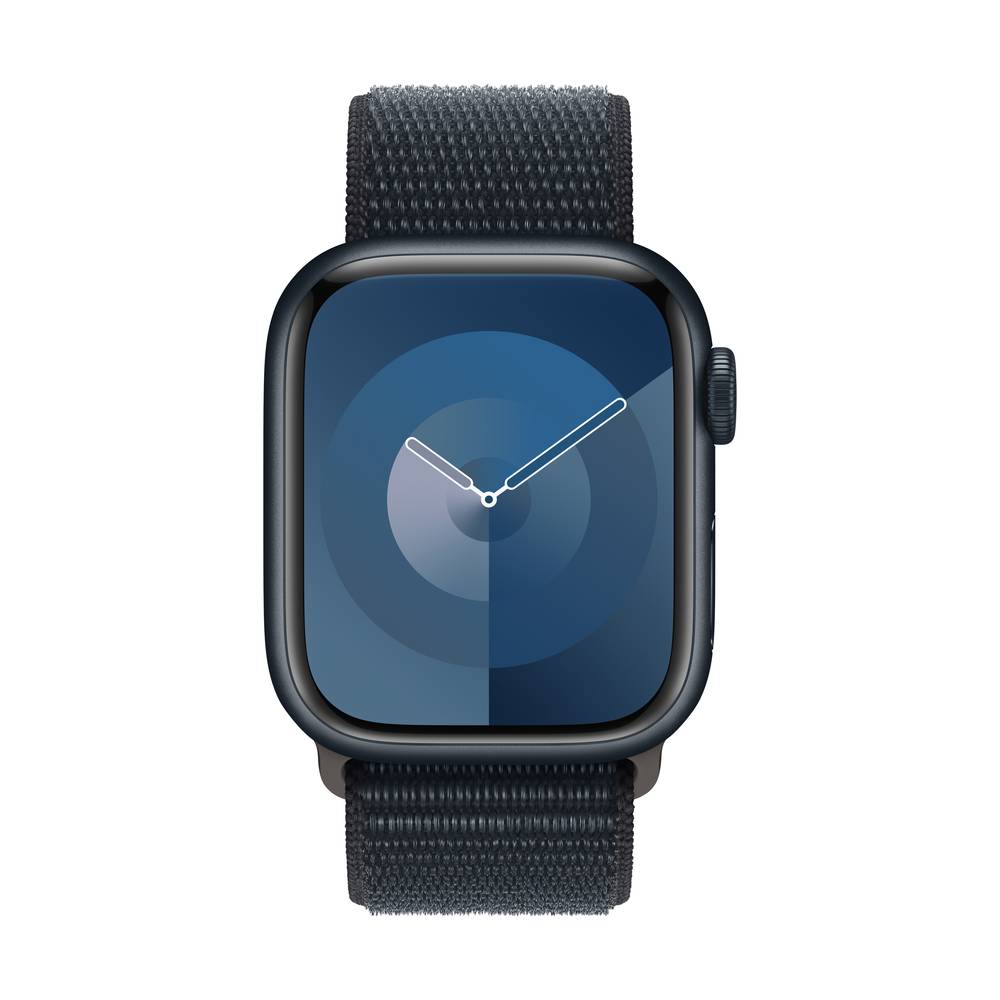 Apple Watch Series 9 GPS + Cellular 41 mm Aluminium kast Sport loop Midnight