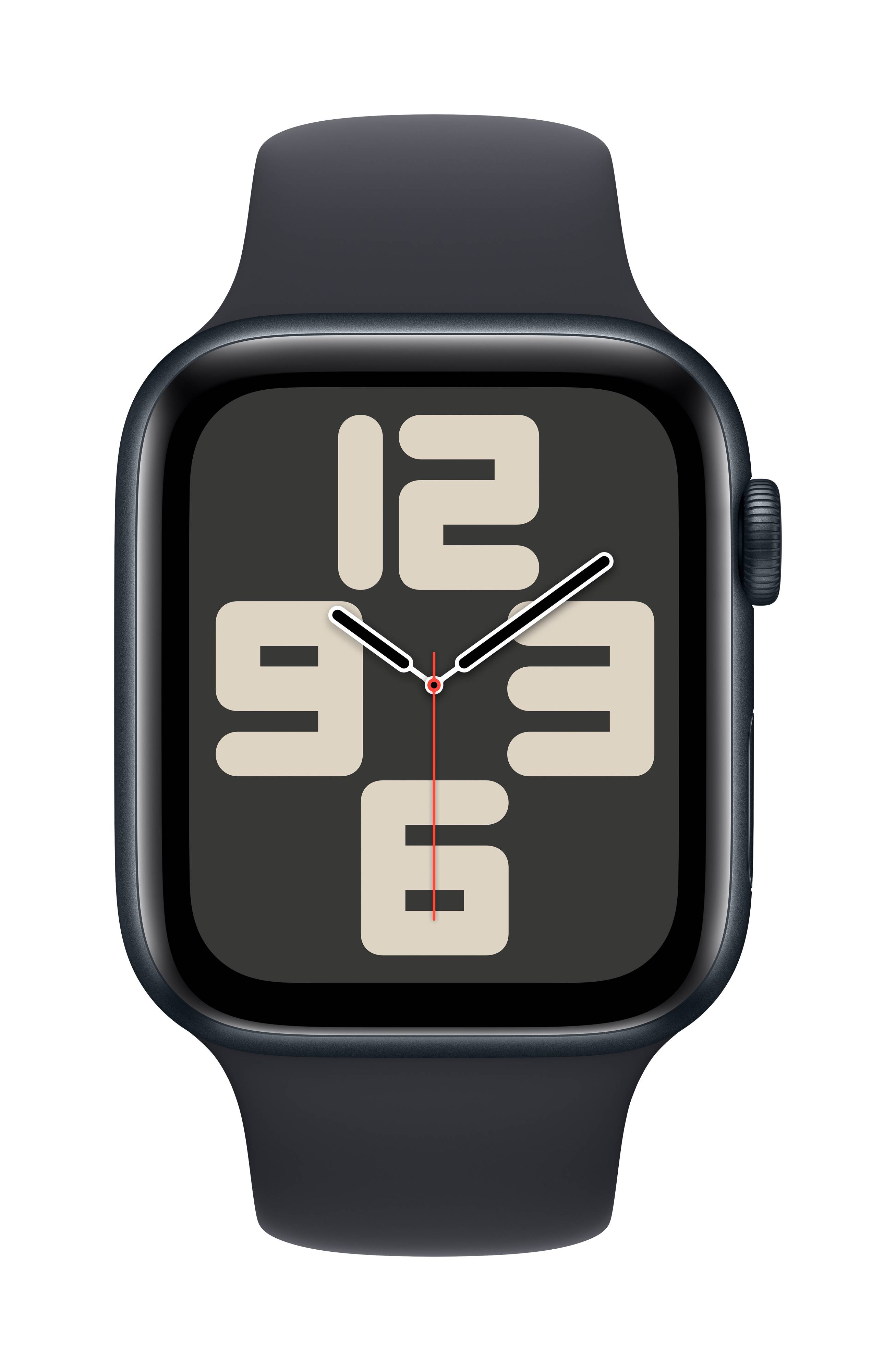 Apple Watch SE 44mm – Sportbandje – Zwart (M/L)
