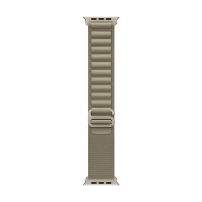 Apple Alpine Loop Armband 44 mm, 45 mm, 49 mm S Oliv Watch Series 4, Watch Series 5, Watch Series 6, Watch Series 7, Wat