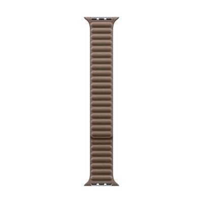 Ein braunes, strukturiertes Armband in einem vertikalen Layout, das möglicherweise zu einer Smartwatch gehört.