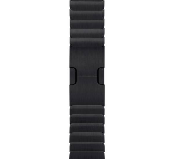 Apple Gliederarmband Gliederarmband 38 mm, 40 mm Space Schwarz Watch Series 1, Watch Series 2, Watch Series 3, Watch Series 4, Watch Series 5, Watch Series 6, Watch Series 7, Watch Series 8, Watch Series 9, Watch Ultra, Watch Ultra 2, Watch SE