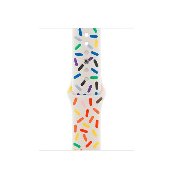 Apple Sportarmband Pride Edition Armband 41 mm S/M Pride-Edition Watch Ultra 2, Watch Ultra, Watch Series 9, Watch Series 8, Watch Series 7, Watch Series 6, Watch Series 5, Watch Series 4, Watch Series 3, Watch Series 2, Watch Series 1, Watch SE (2023), Watch SE