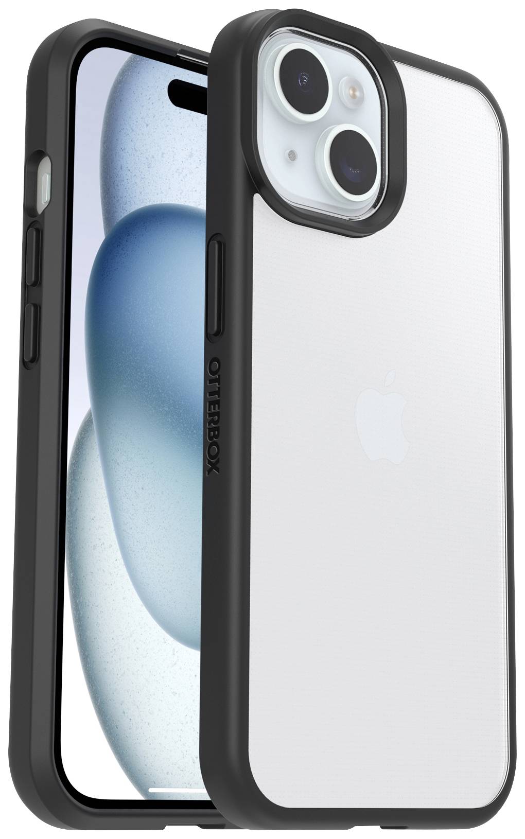 OTTER PRODUCTS OtterBox React Hülle für iPhone 15 Pro Max Crystal transparent schwarz Pro Pack Bulk-