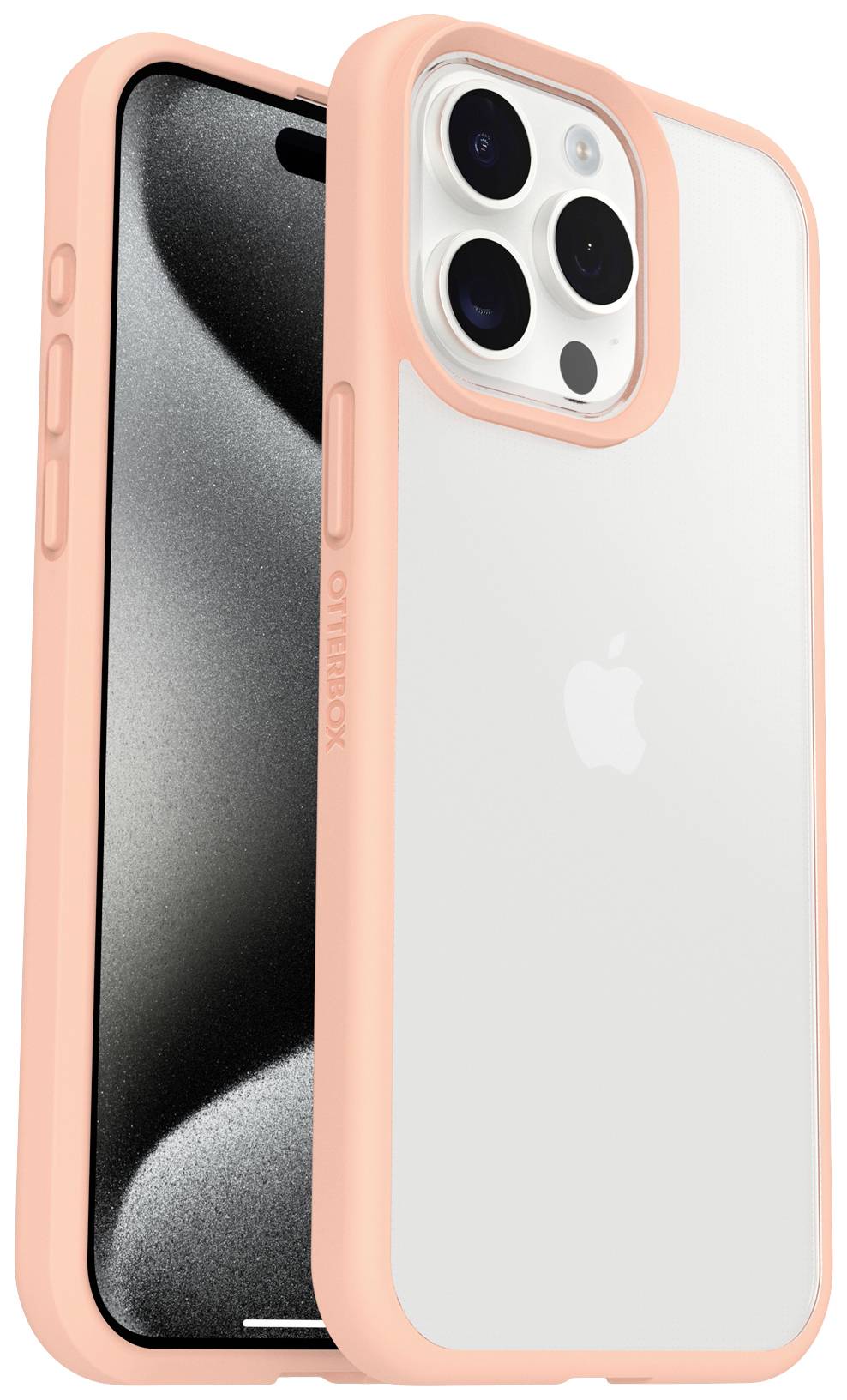 Otterbox React Backcover Apple iPhone 15 Pro Max Transparent, Peach Induktives Laden 77-92795