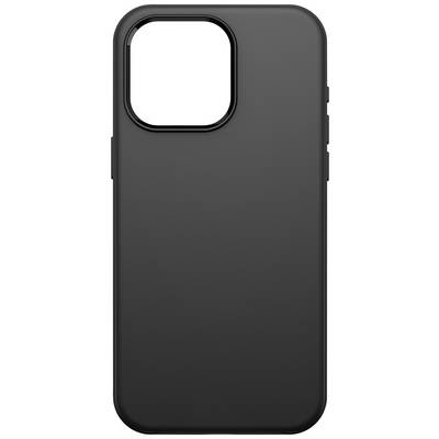 Schwarze Smartphone-Schutzhülle aus Silikon mit Ausschnitt für Kamera und Knöpfen an der Seite.