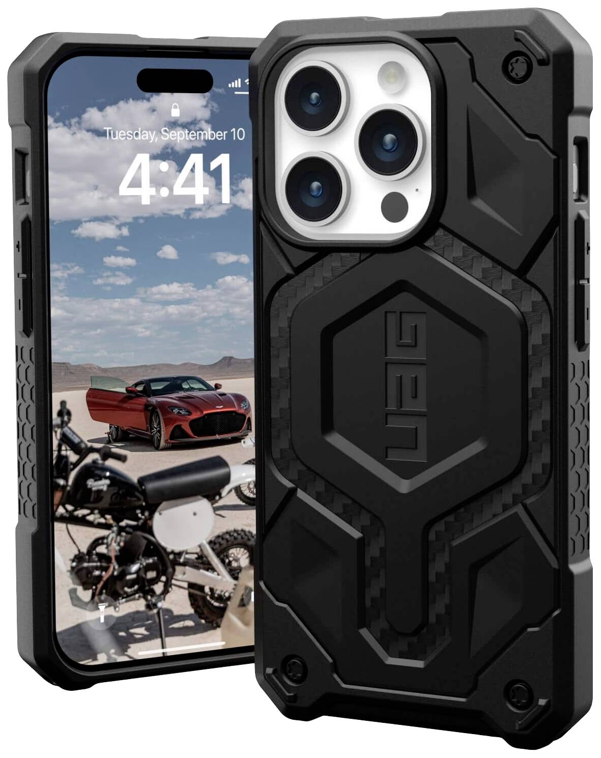 URBAN ARMOR GEAR Monarch Pro MagSafe Backcover Apple iPhone 15 Pro Carbon