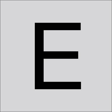 RZB 99223.013.E Buchstabe E 120 mm 1 St.