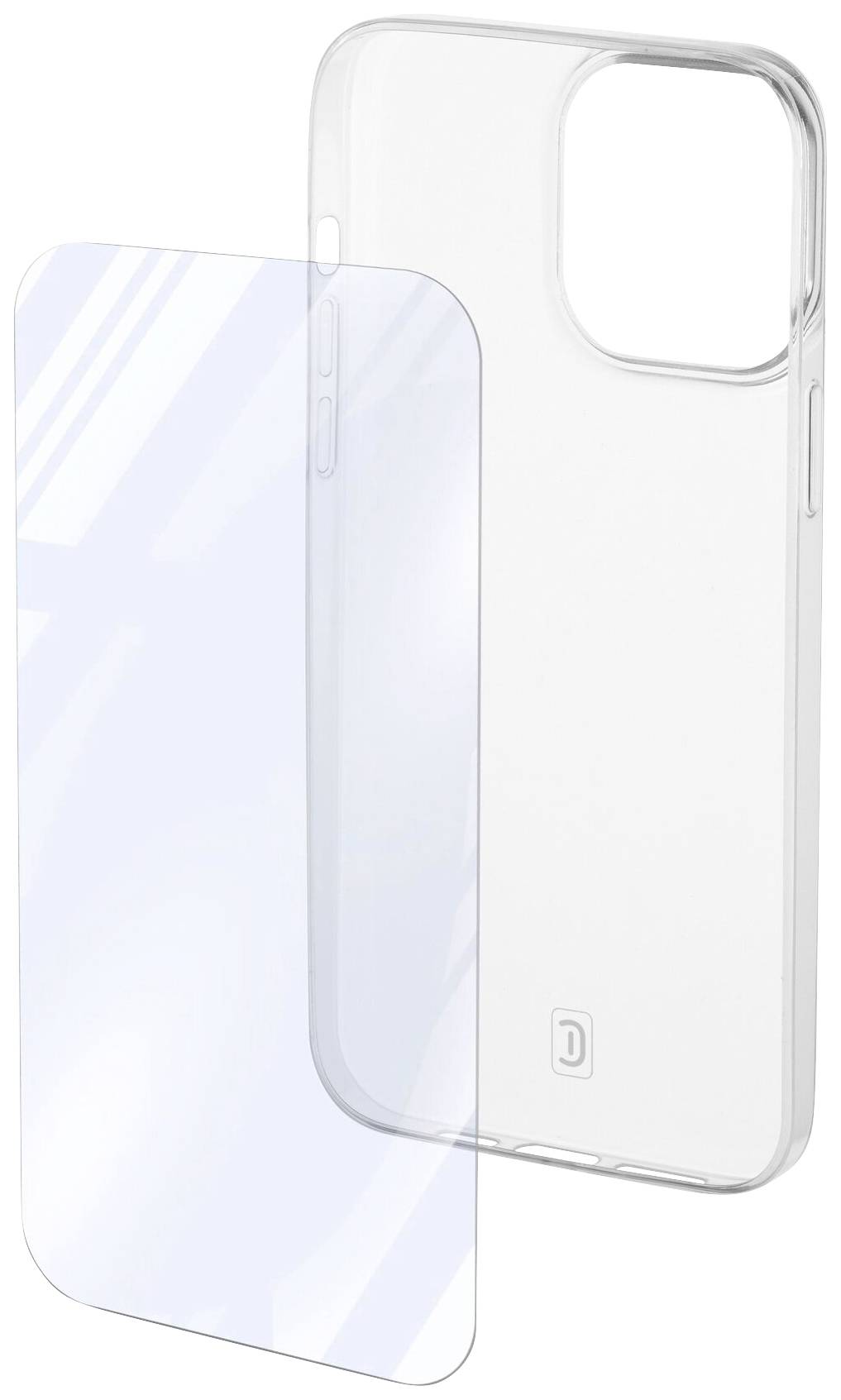 CELLULARLINE Protection Kit Backcover Apple iPhone 15 Plus Transparent Induktives Laden