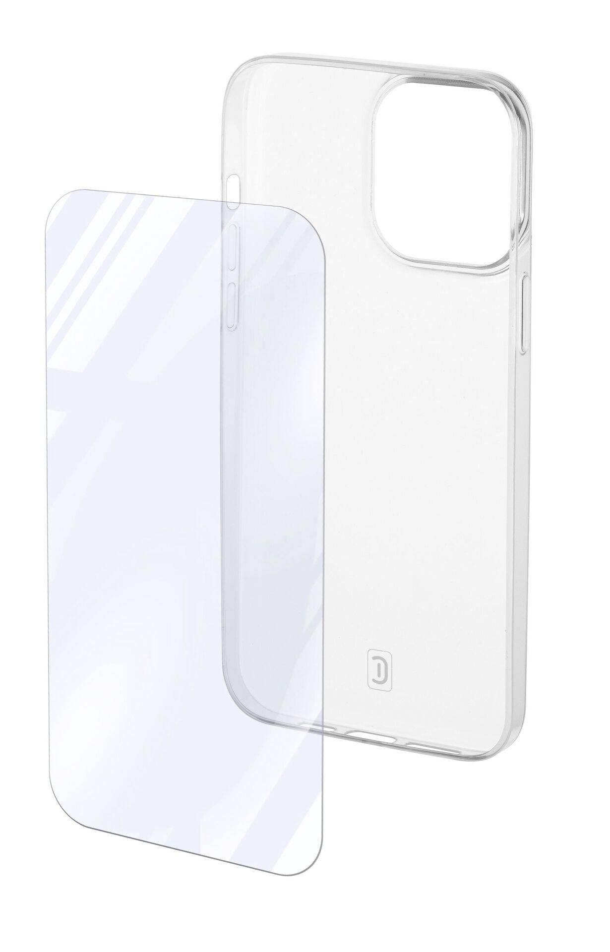 CELLULARLINE Protection Kit Backcover Apple iPhone 15 Pro Transparent Induktives Laden