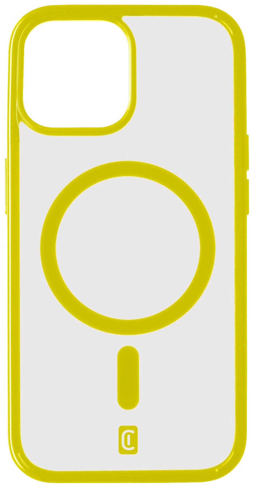 CELLULARLINE Pop MagSafe Case MAG Backcover Apple iPhone 15 Transparent, Grün MagSafe kompatibe