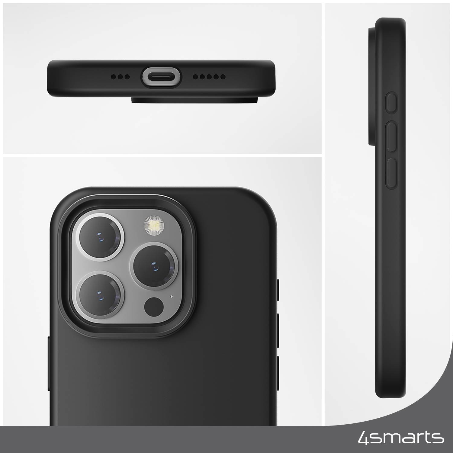 4smarts 540580, Cover, Apple, iPhone 15 Pro, 15,5 cm (6.1"), Schwarz-3