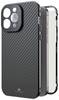 Black Rock 360° Glass Cover Apple iPhone 15 Pro Max Carbon Induktives Laden, Stoßfest 1330TGCB02