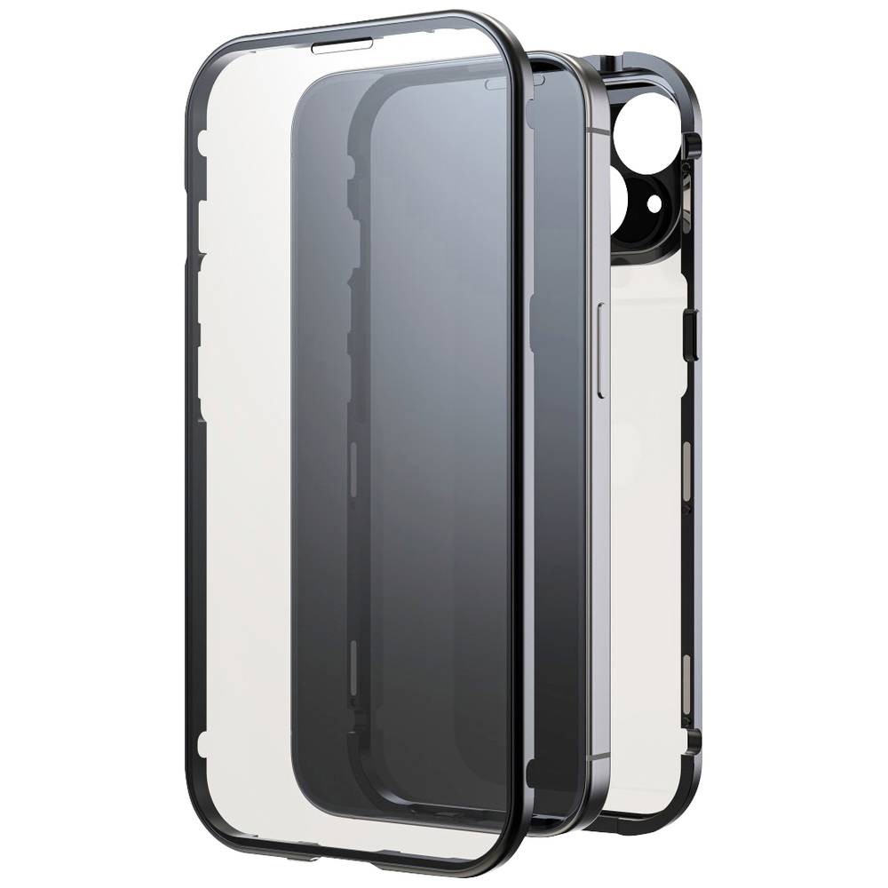 Black Rock 360° Glass Cover Apple iPhone 15 Zwart Inductieve lading, Stootbestendig