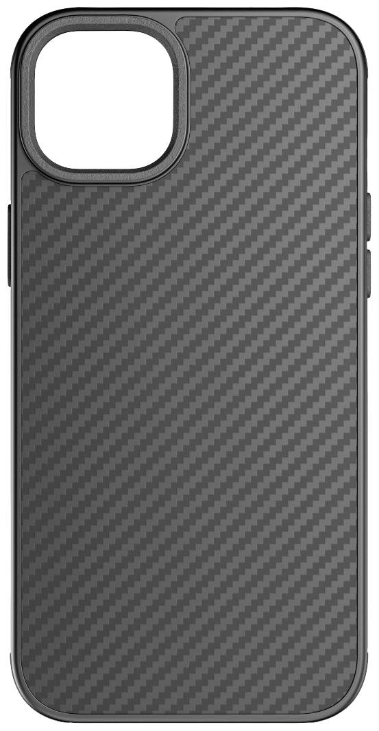 BLACK ROCK Robust Carbon Cover Apple iPhone 15 Plus Schwarz